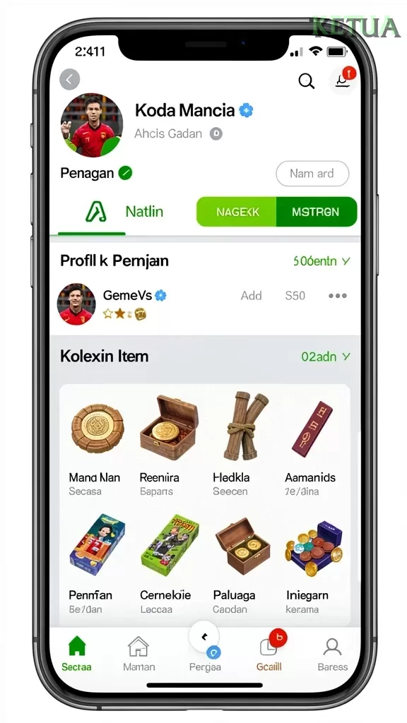 Cuplikan layar INDO126 — pengaturan akun